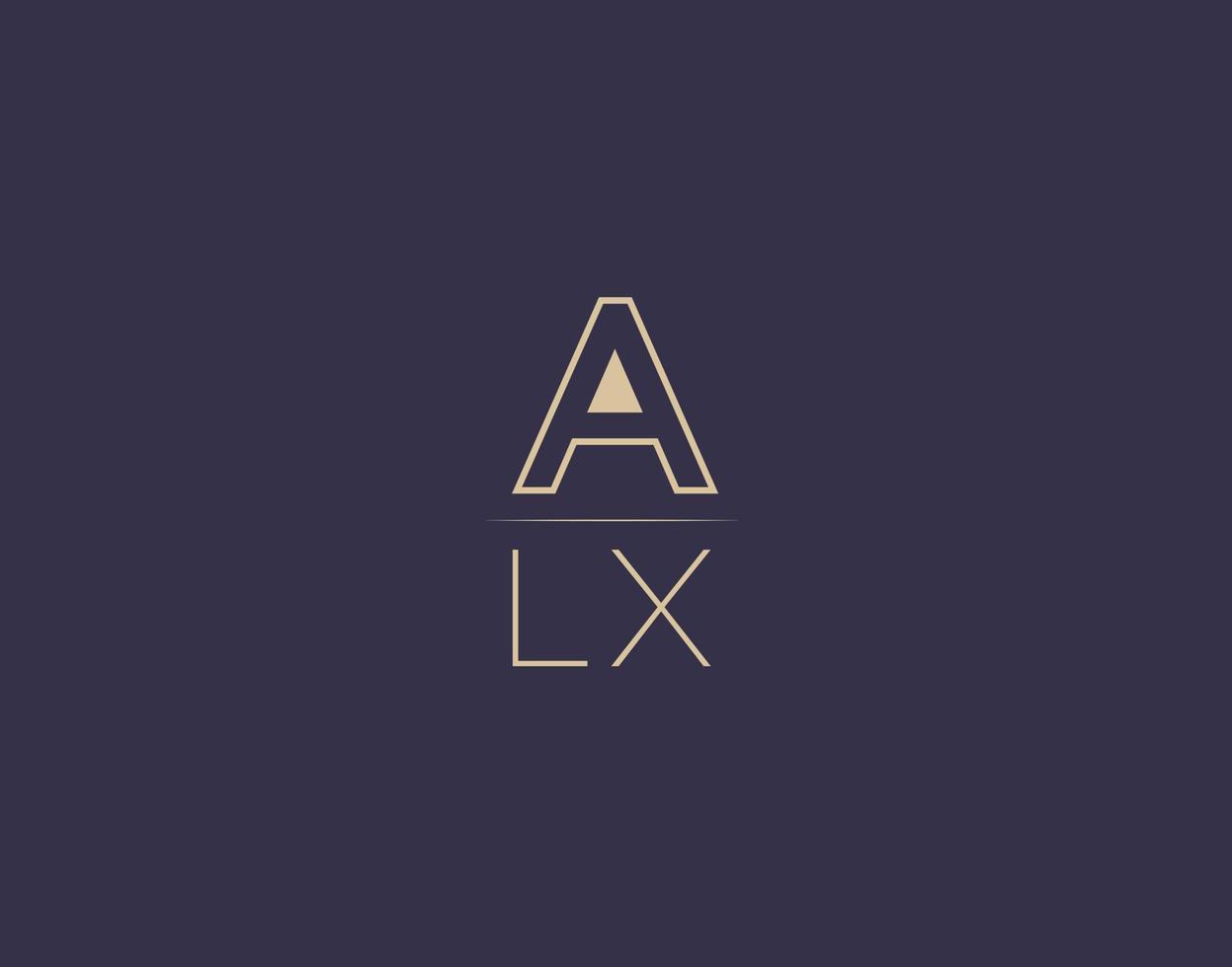 alx letter logo design imagens vetoriais minimalistas modernas vetor