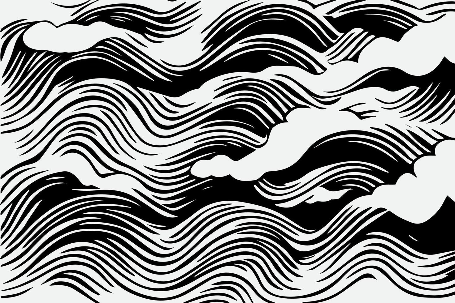 linha de ilustração formando uma onda em formato vetorial eps vetor