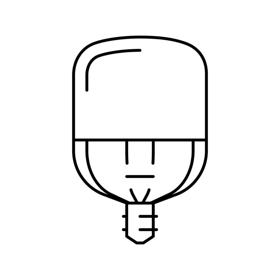 ilustração em vetor ícone de linha de lâmpada de energia