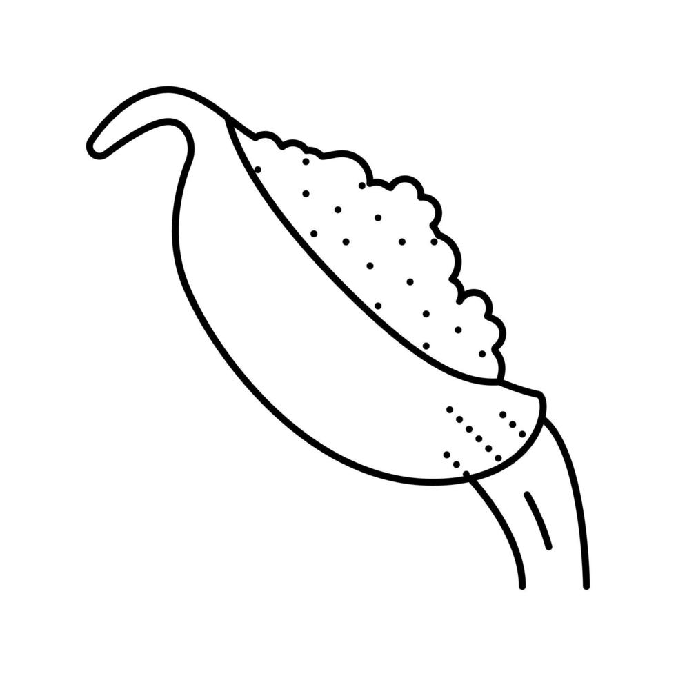ilustração vetorial de ícone de linha de arroz de arruela vetor