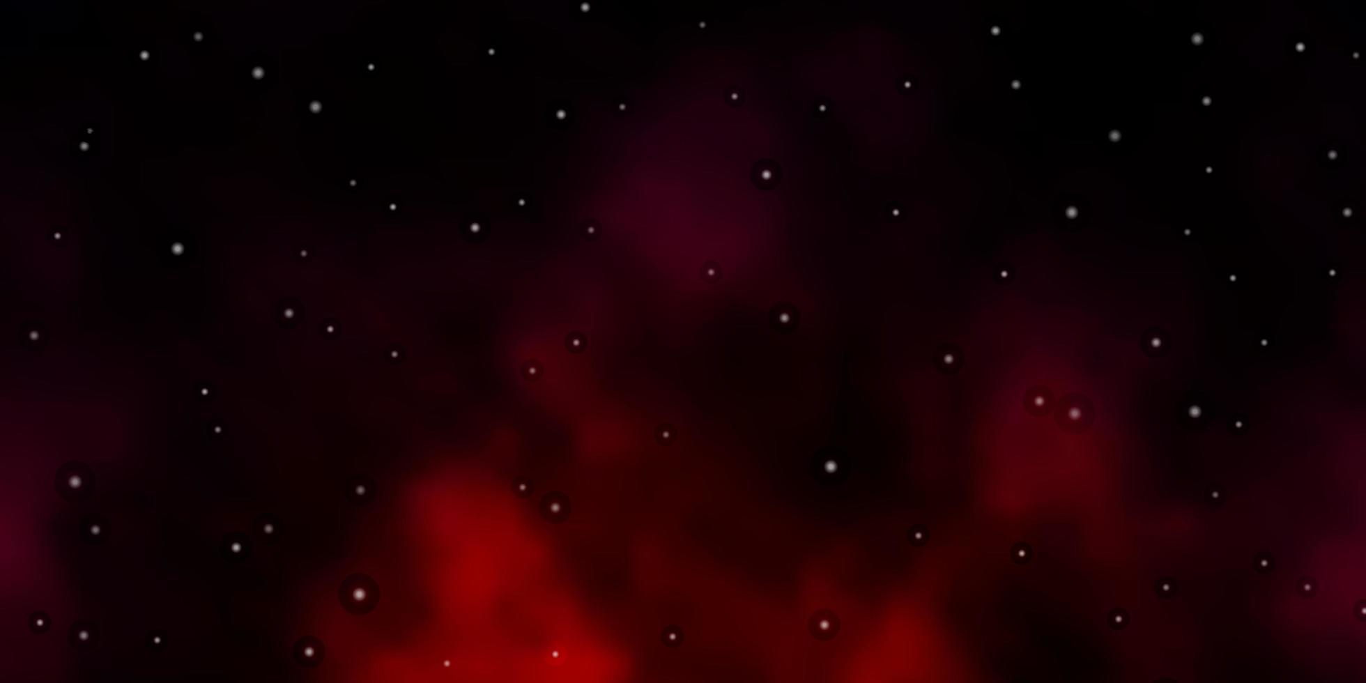 modelo de vetor roxo escuro com estrelas de néon.