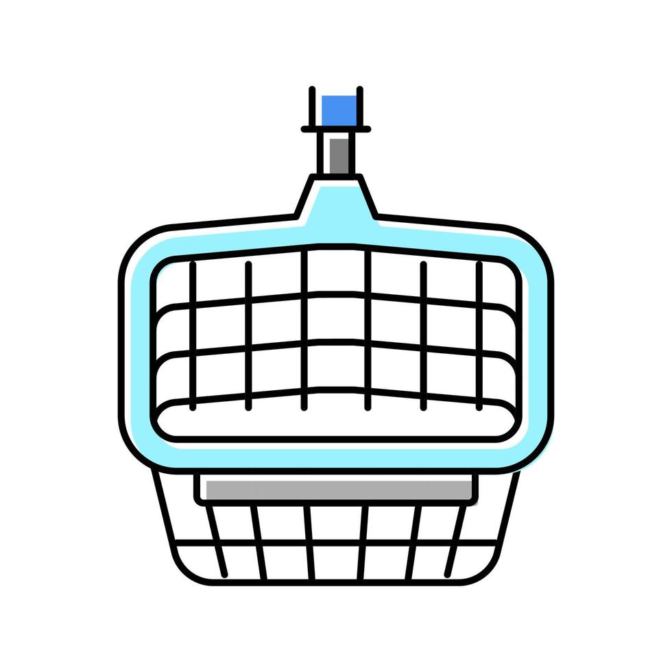 ilustração vetorial de ícone de cor de piscina de colher de folha vetor