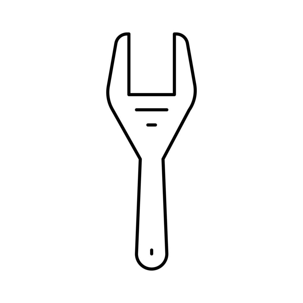 ilustração em vetor ícone de linha de ferramentas de chave de embreagem de ventilador