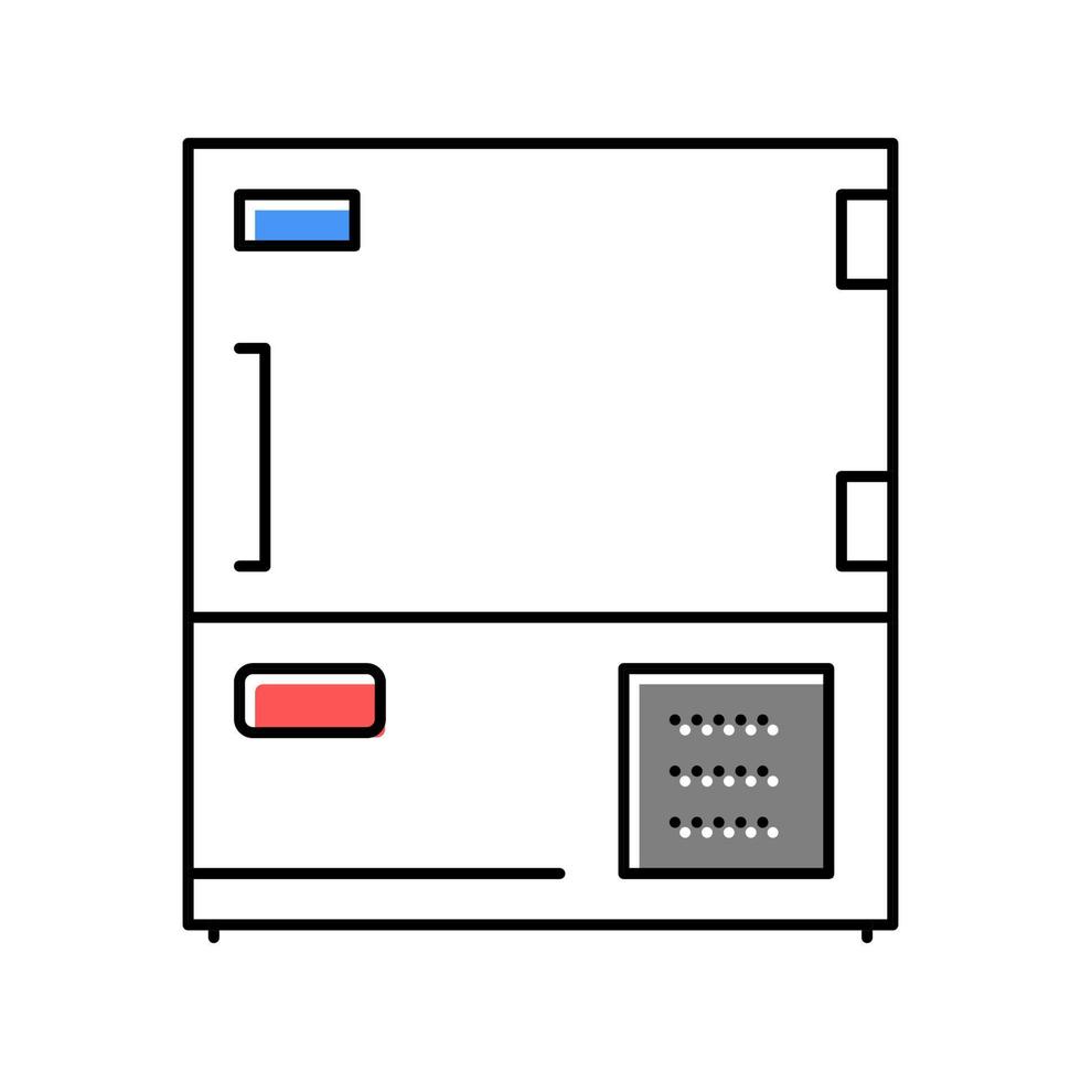 ilustração isolada de vetor de ícone de cor de equipamento eletrônico químico