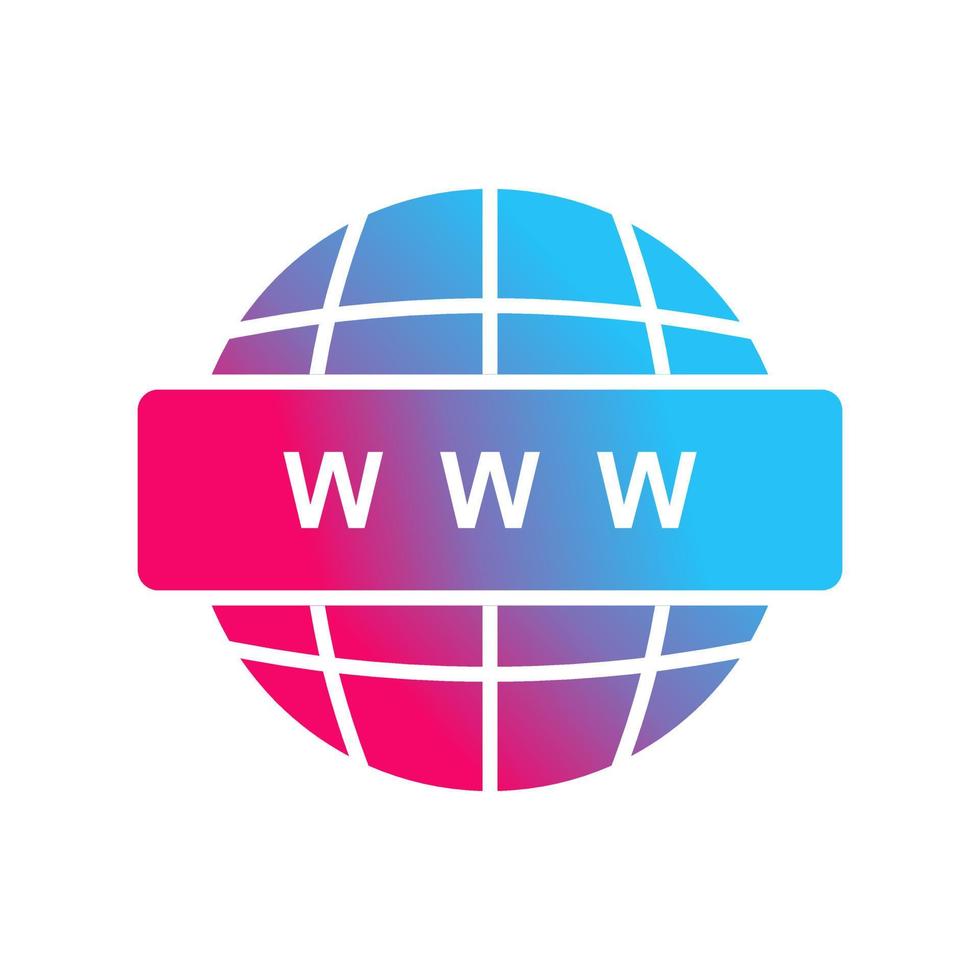 ícone de vetor da world wide web