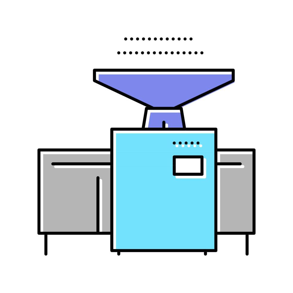 ilustração vetorial de ícone de cor de máquina de joeirar vetor