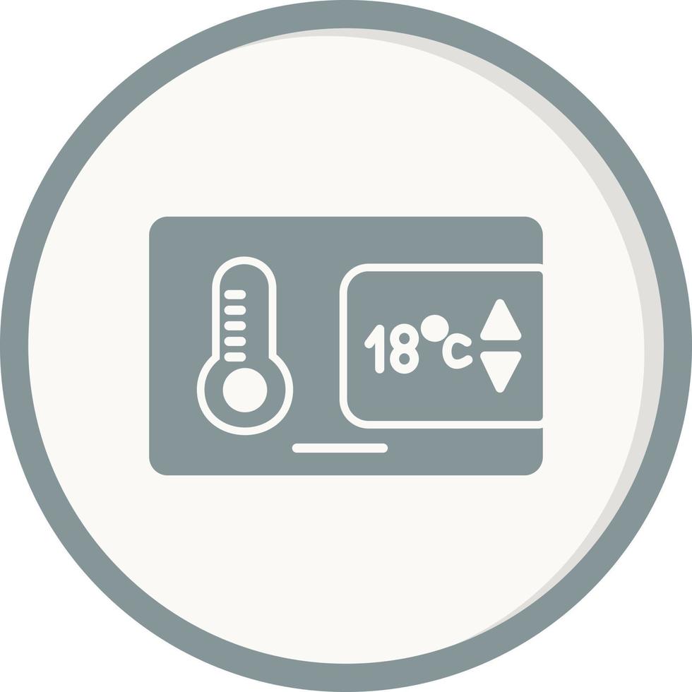 ícone de vetor de controle de temperatura