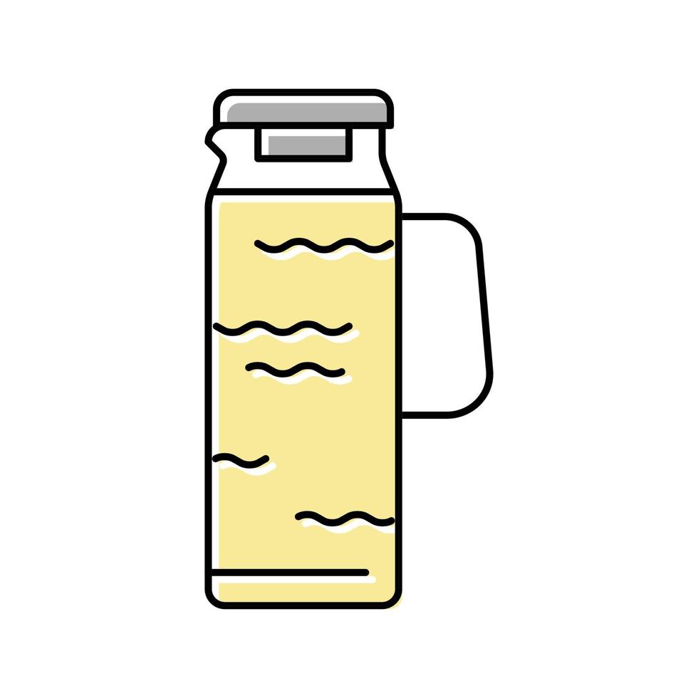 ilustração em vetor ícone de cor de jarro de chá gelado