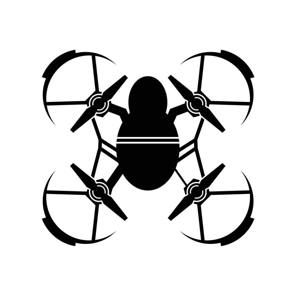 logotipo de vetor de drone. drone ícone moderno. sinal de ícone de drone para logotipo