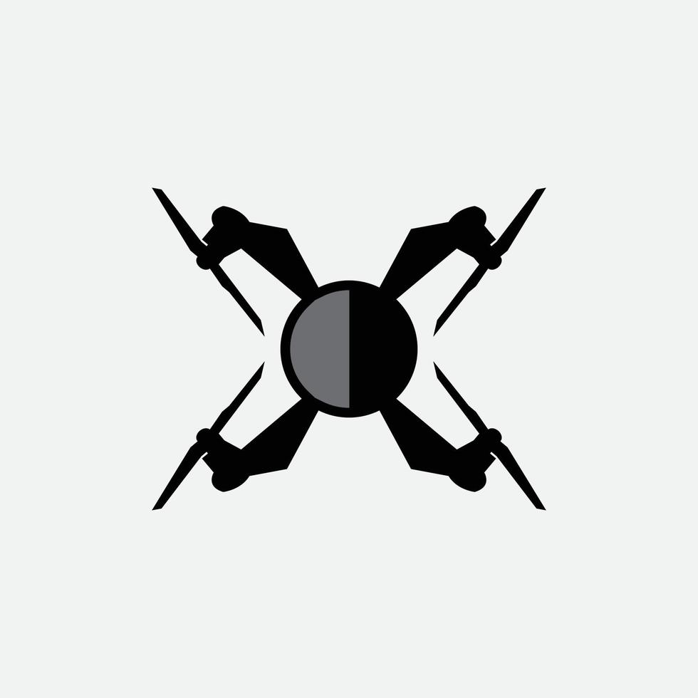 logotipo de vetor de drone. drone ícone moderno. sinal de ícone de drone para logotipo