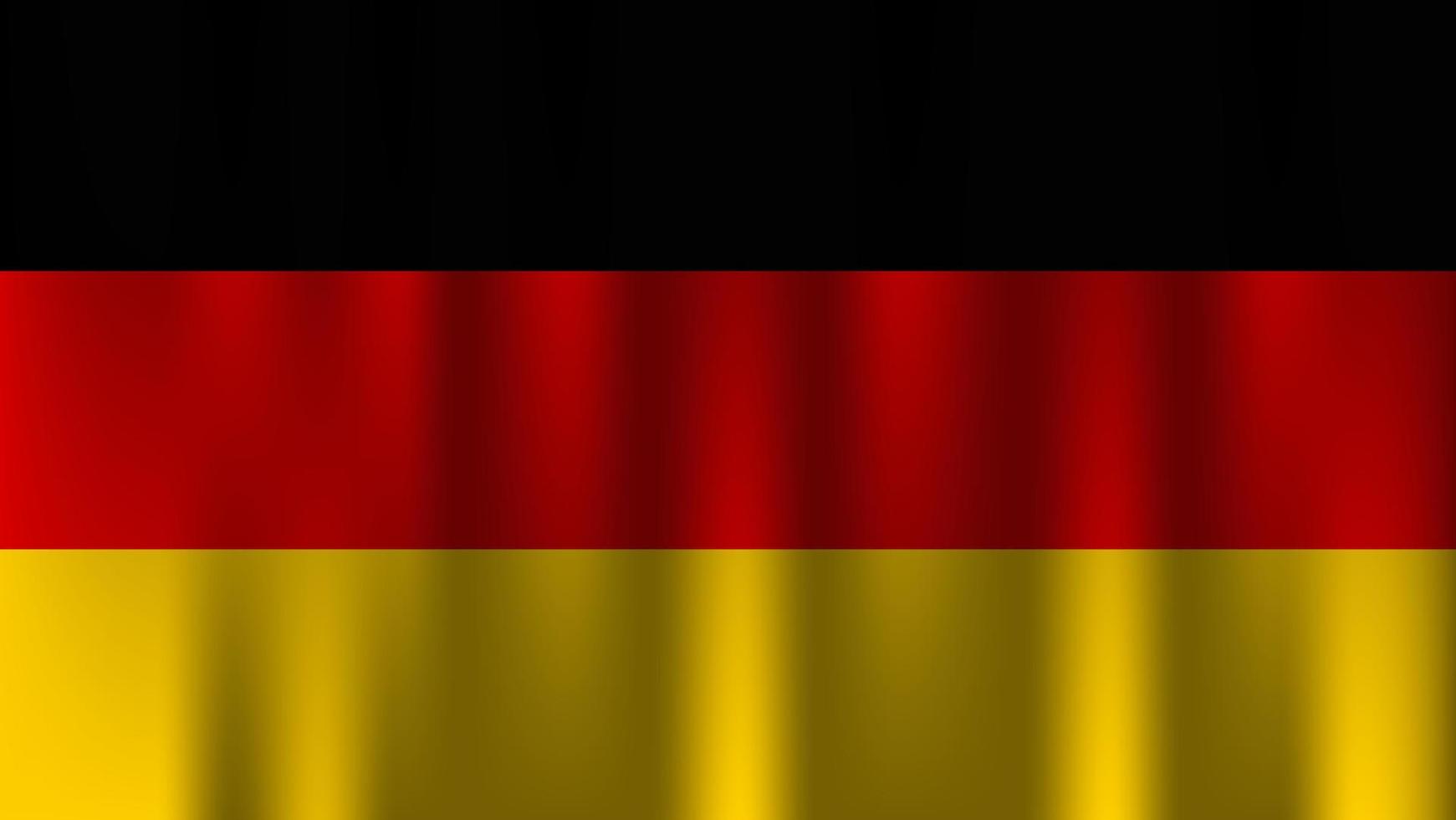 bandeira da alemanha país nação símbolo 3d têxtil cetim efeito fundo papel de parede vetor