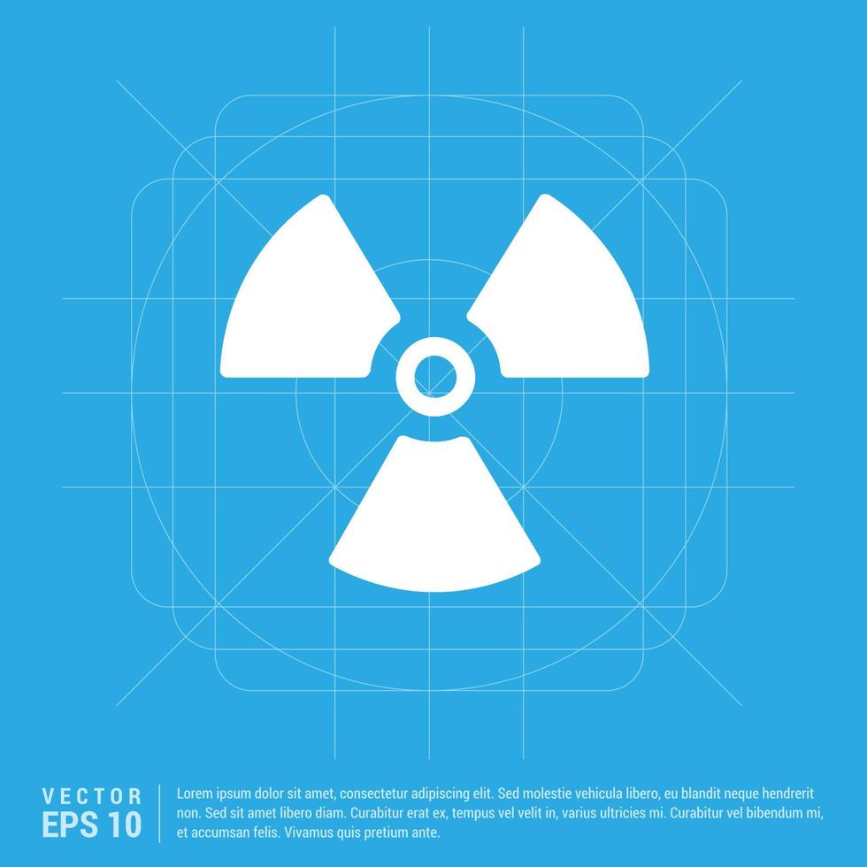 ícone do ventilador de radiação vetor