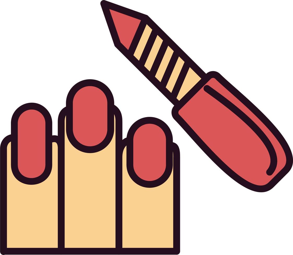 ícone de vetor de manicure