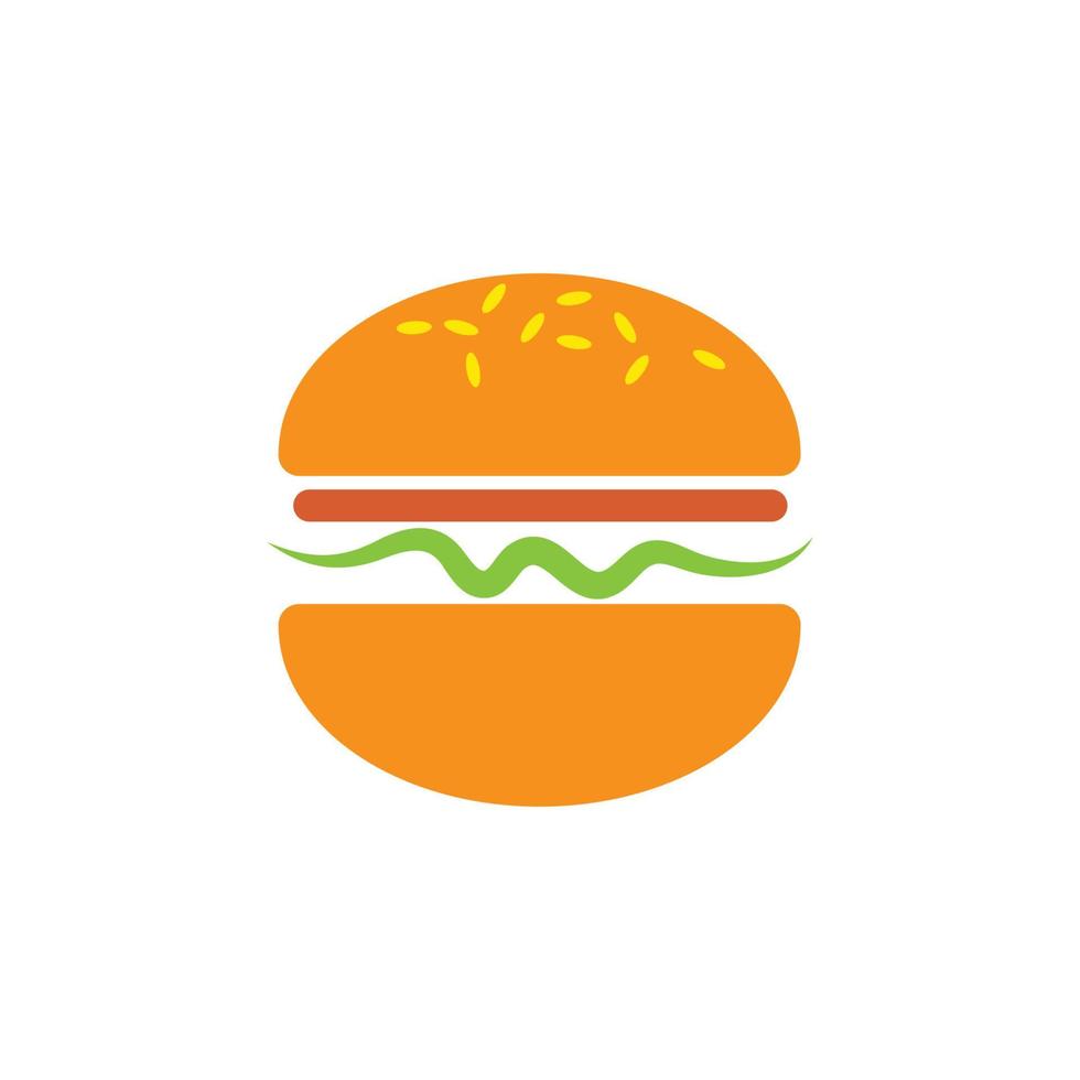 design de ilustração vetorial de ícone de hambúrguer vetor