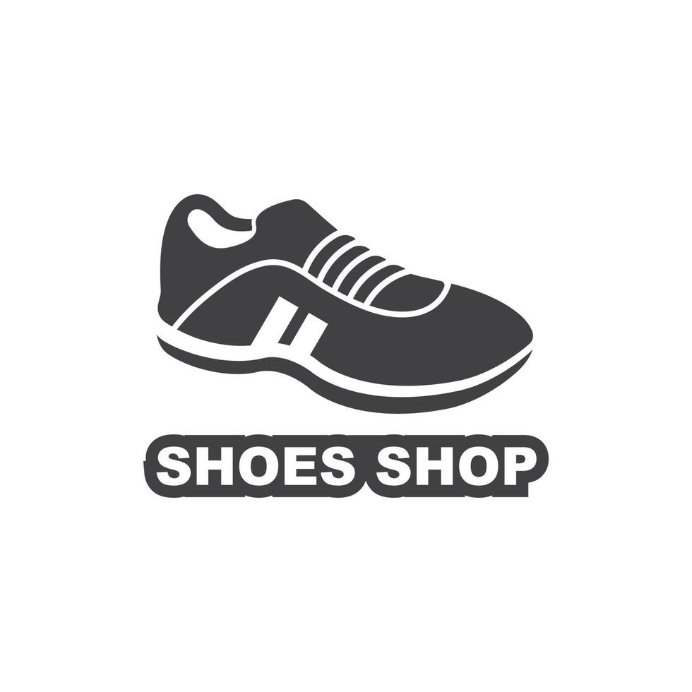 design de ilustração vetorial de logotipo de ícone de sapatos esportivos vetor