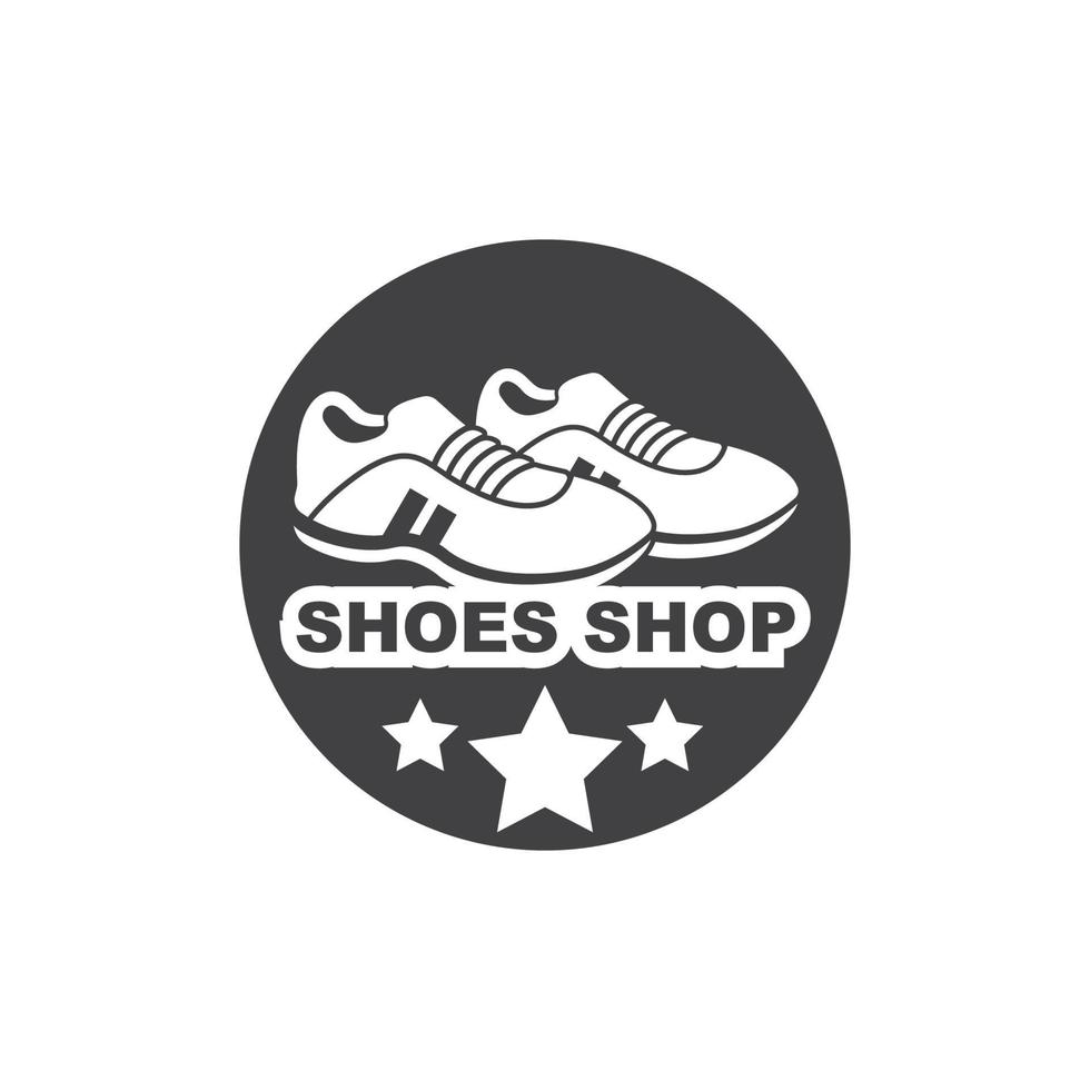 design de ilustração vetorial de logotipo de ícone de sapatos esportivos vetor