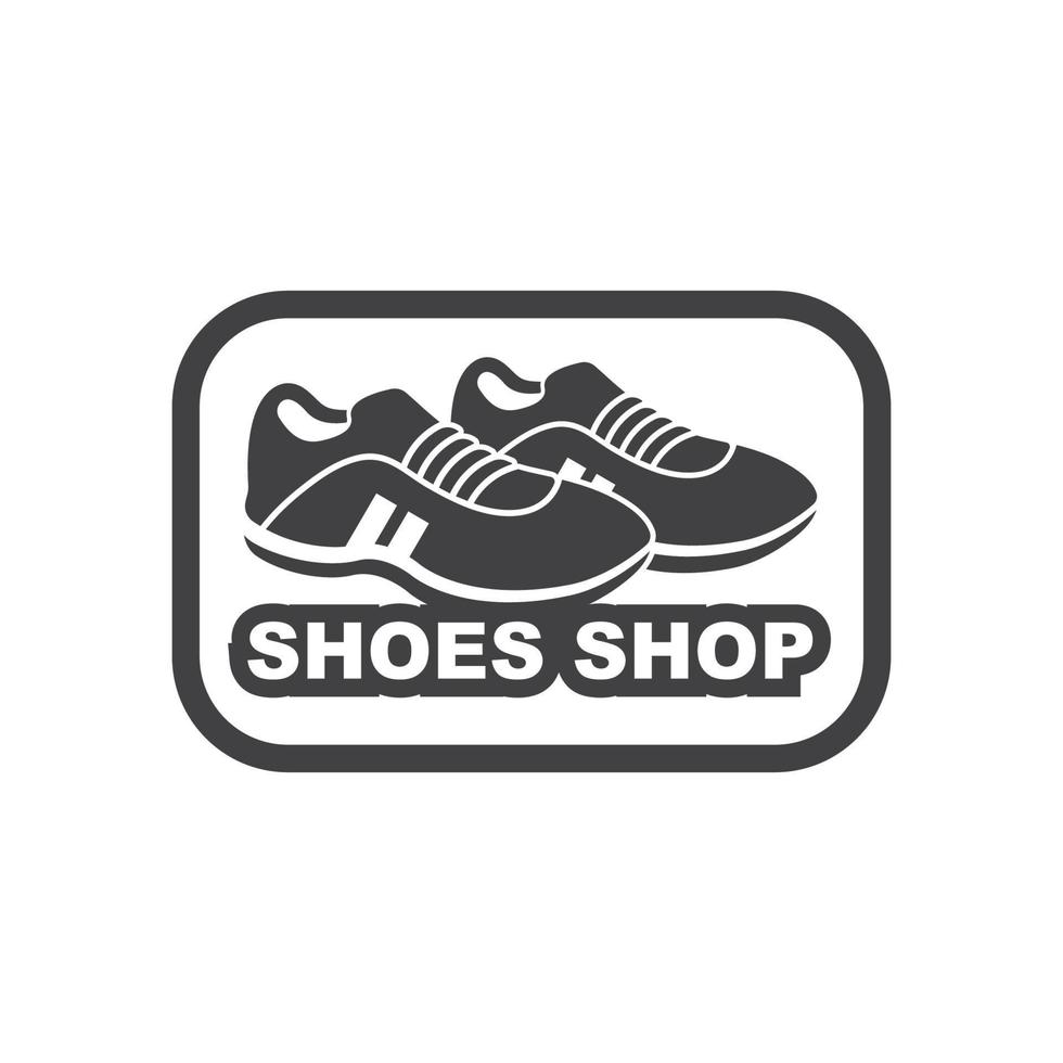 design de ilustração vetorial de logotipo de ícone de sapatos esportivos vetor