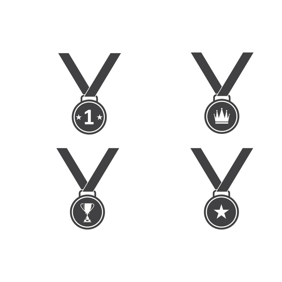 design de ilustração vetorial de ícone de medalha vetor