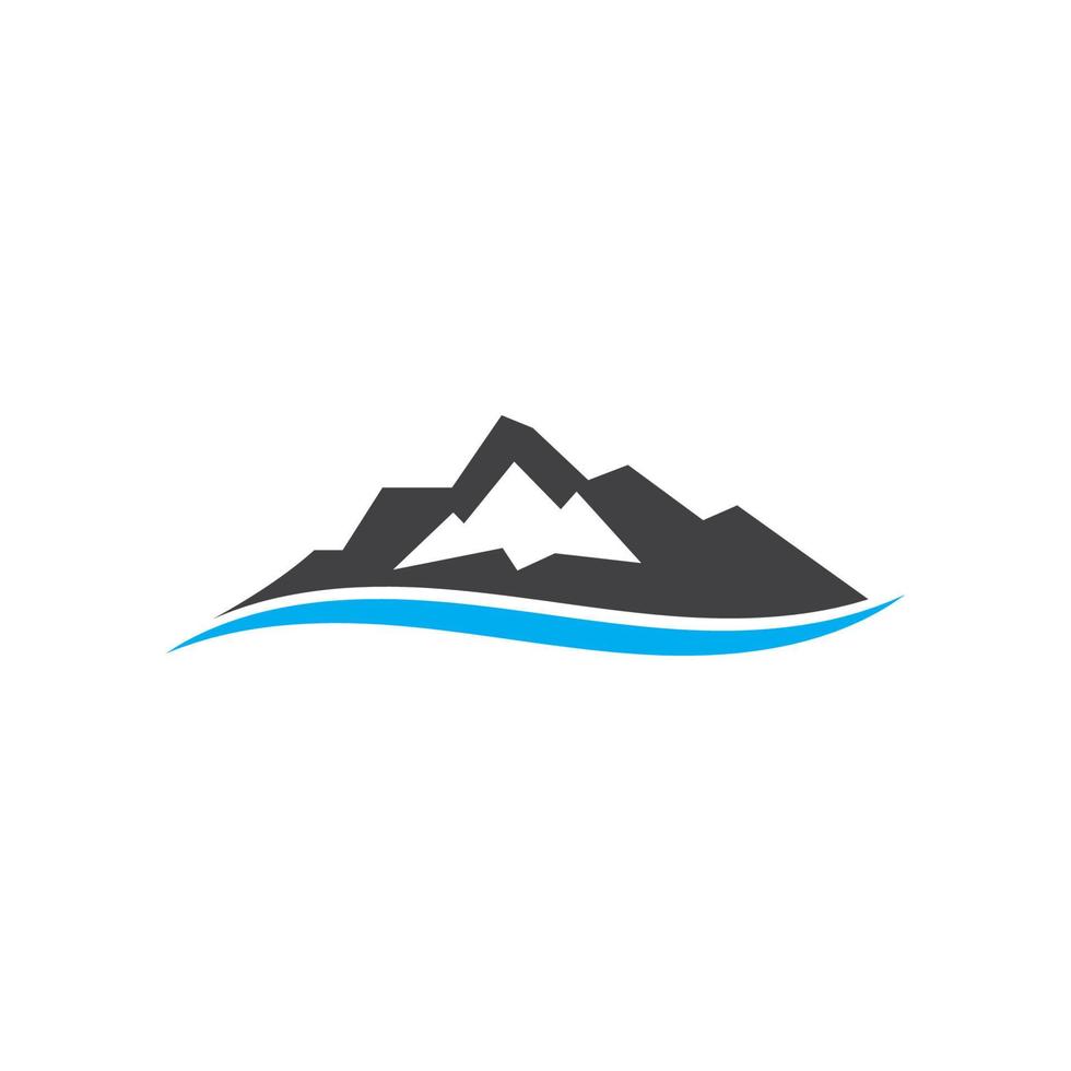 design de ilustração vetorial de logotipo de ícone de alta montanha vetor