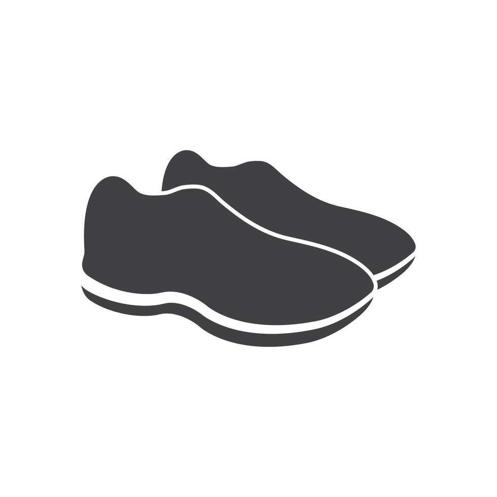 design de ilustração vetorial de logotipo de ícone de sapatos esportivos vetor