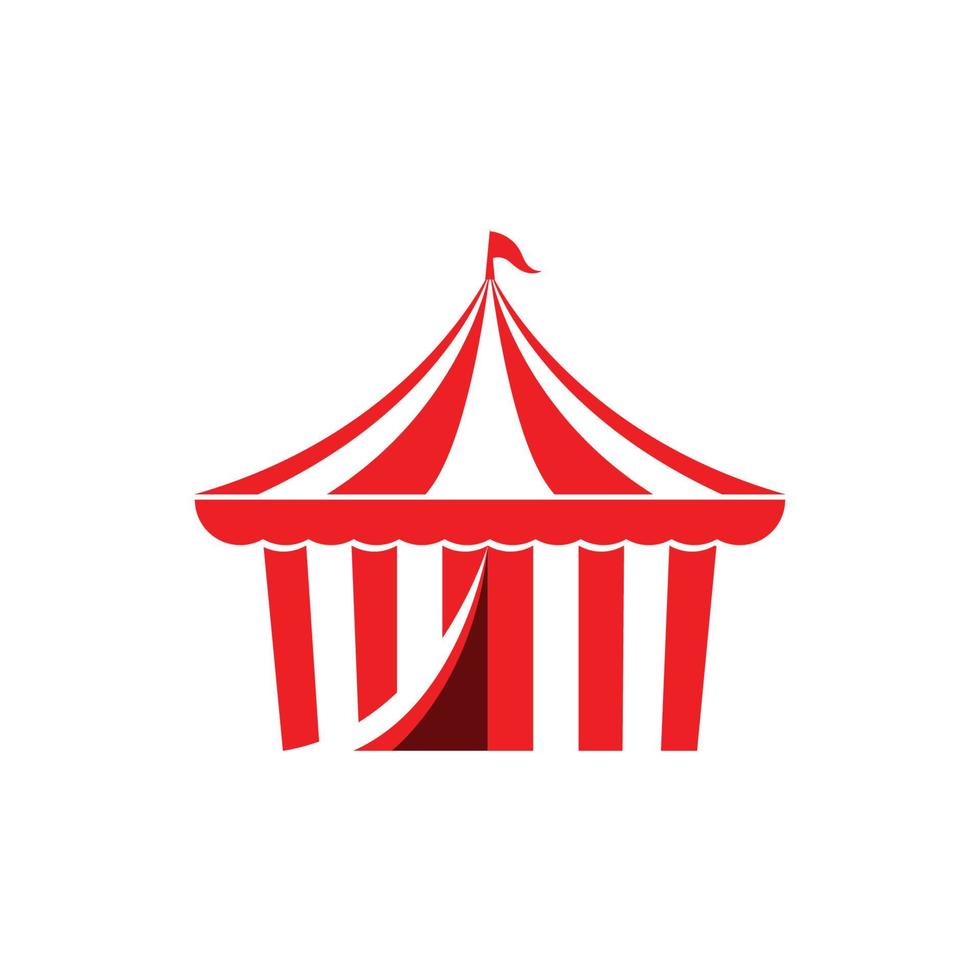 vetor de modelo de logotipo de tenda de circo