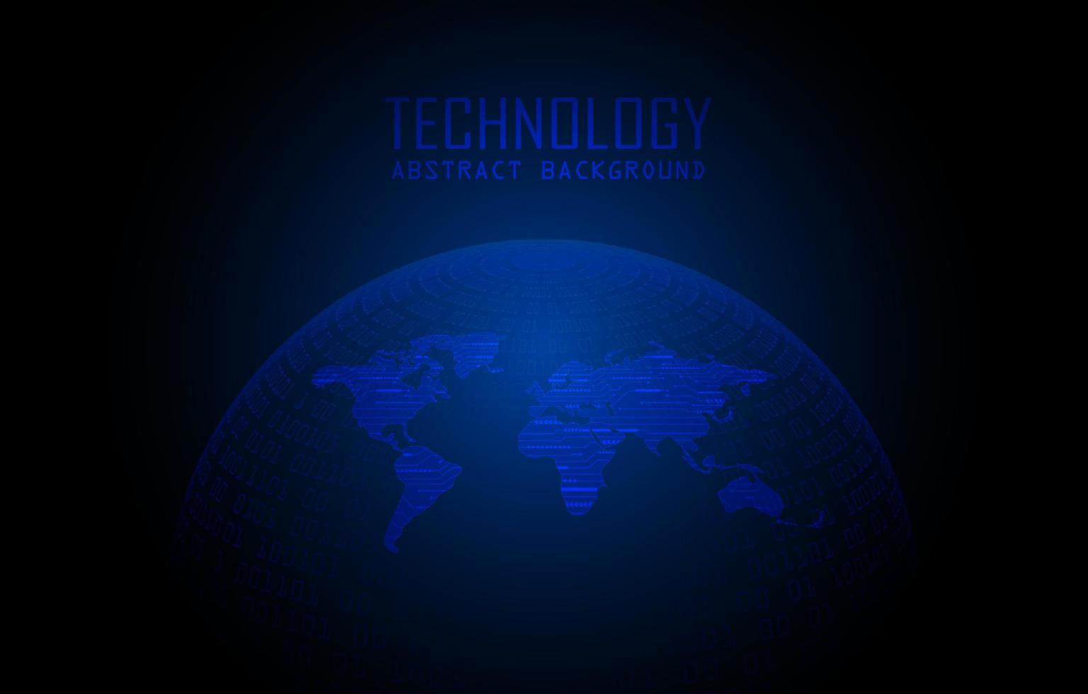 holografia de mapa-múndi moderno em fundo de tecnologia vetor