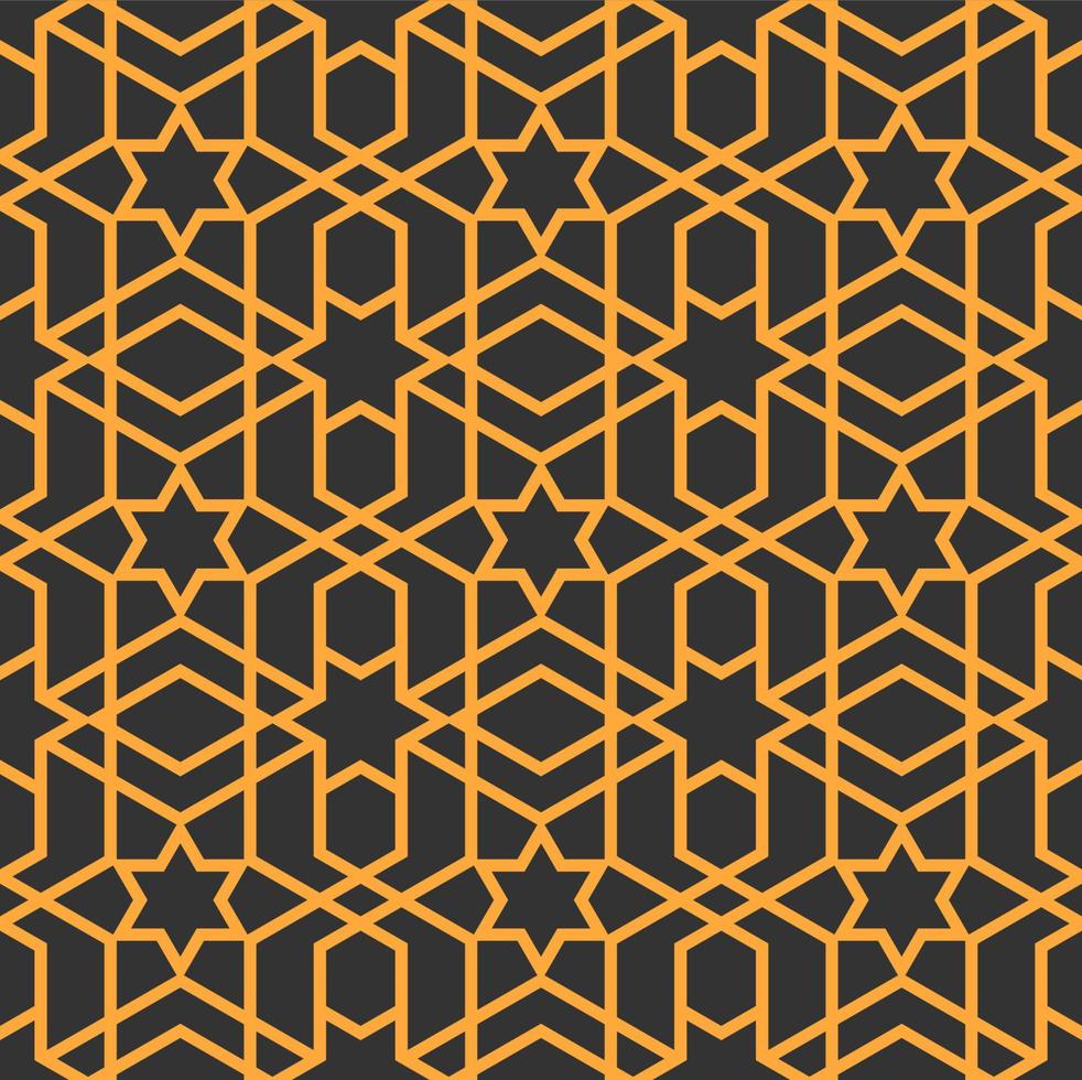 mashrabiya arabesco padrão sem costura árabe vetor