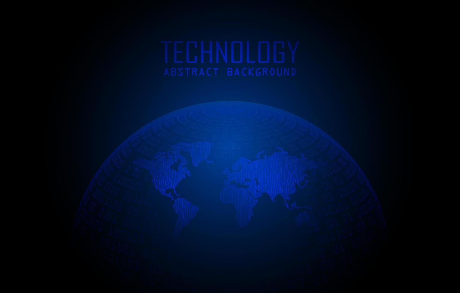 holografia de mapa-múndi moderno em fundo de tecnologia vetor