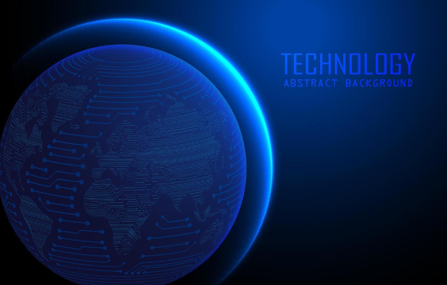 holografia de mapa-múndi moderno em fundo de tecnologia vetor