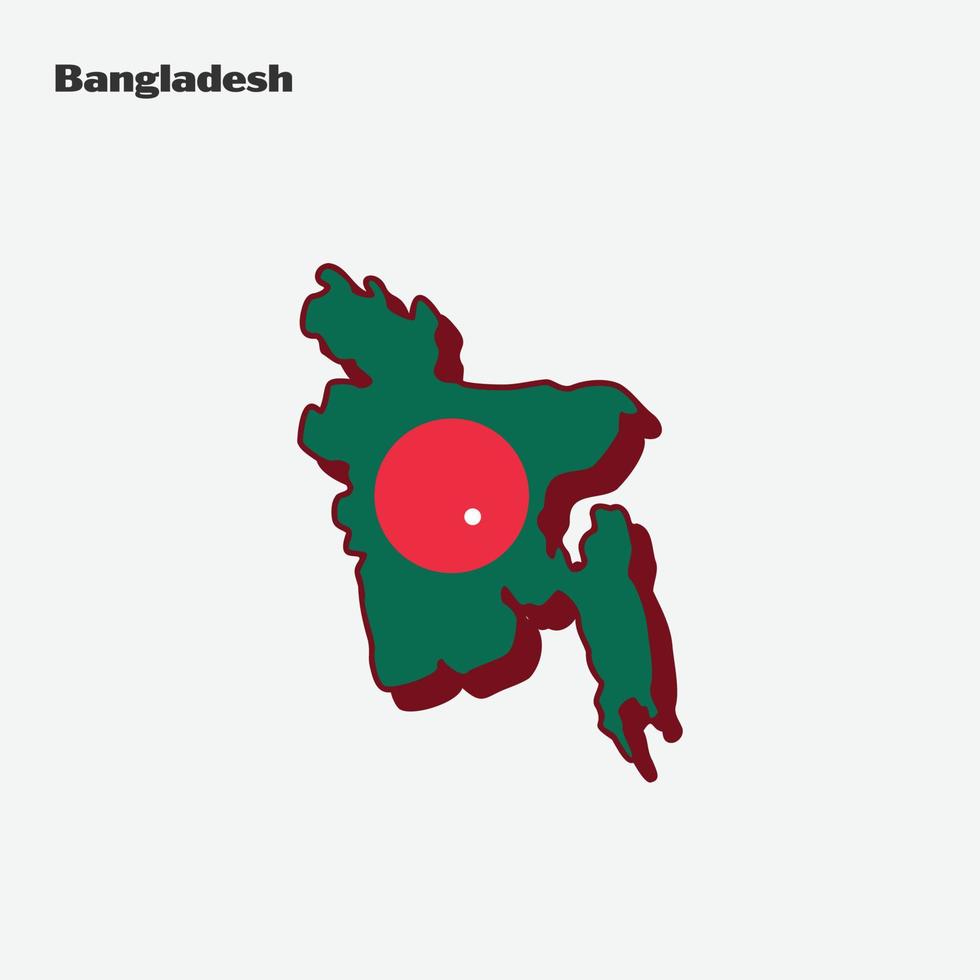 Bangladesh país nação bandeira mapa infográfico vetor