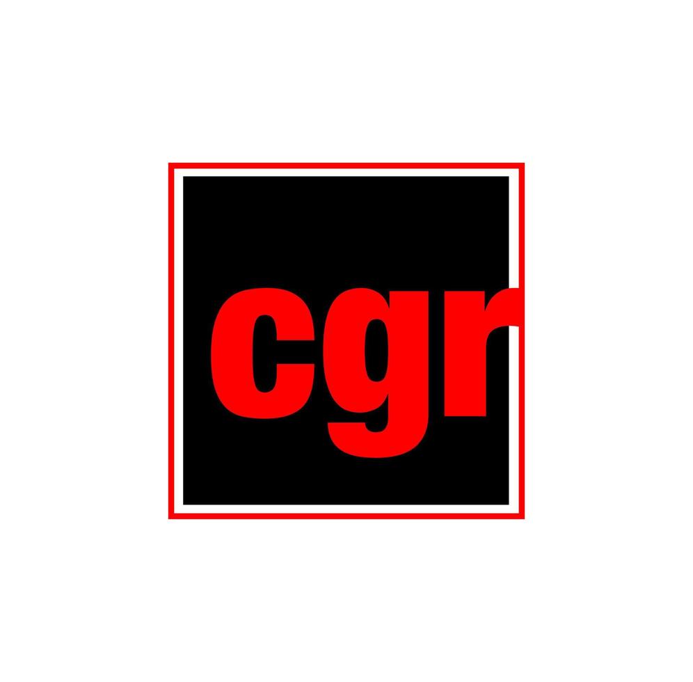 cgr companhia nome inicial cartas monograma. cgr marca nome logotipo. vetor