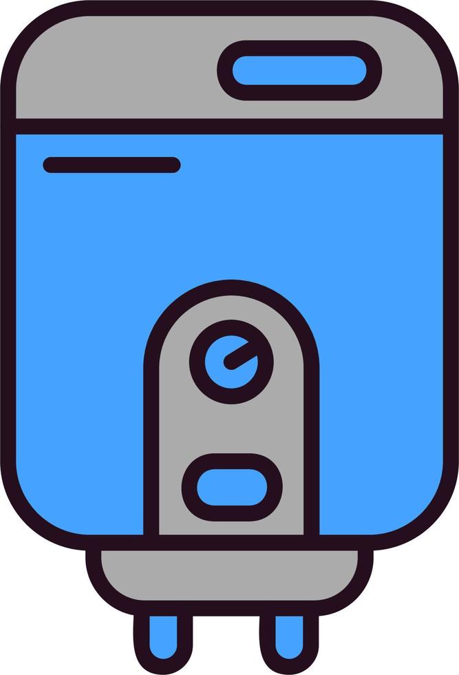ícone de vetor de aquecedor de água