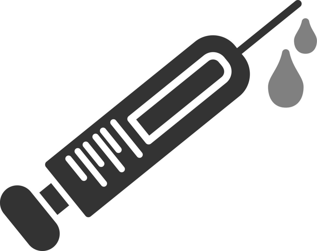 ícone de vetor de seringa