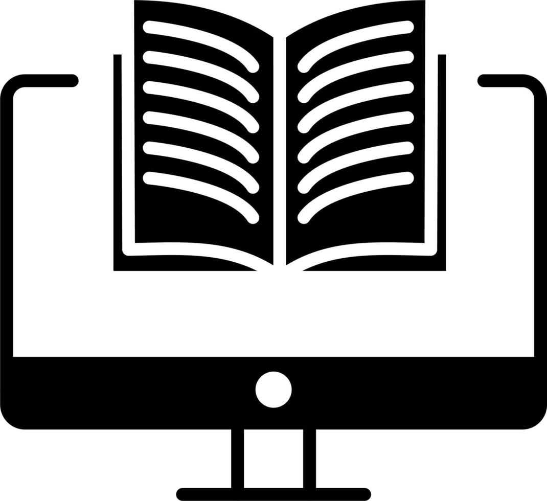 ícone de vetor de e-book