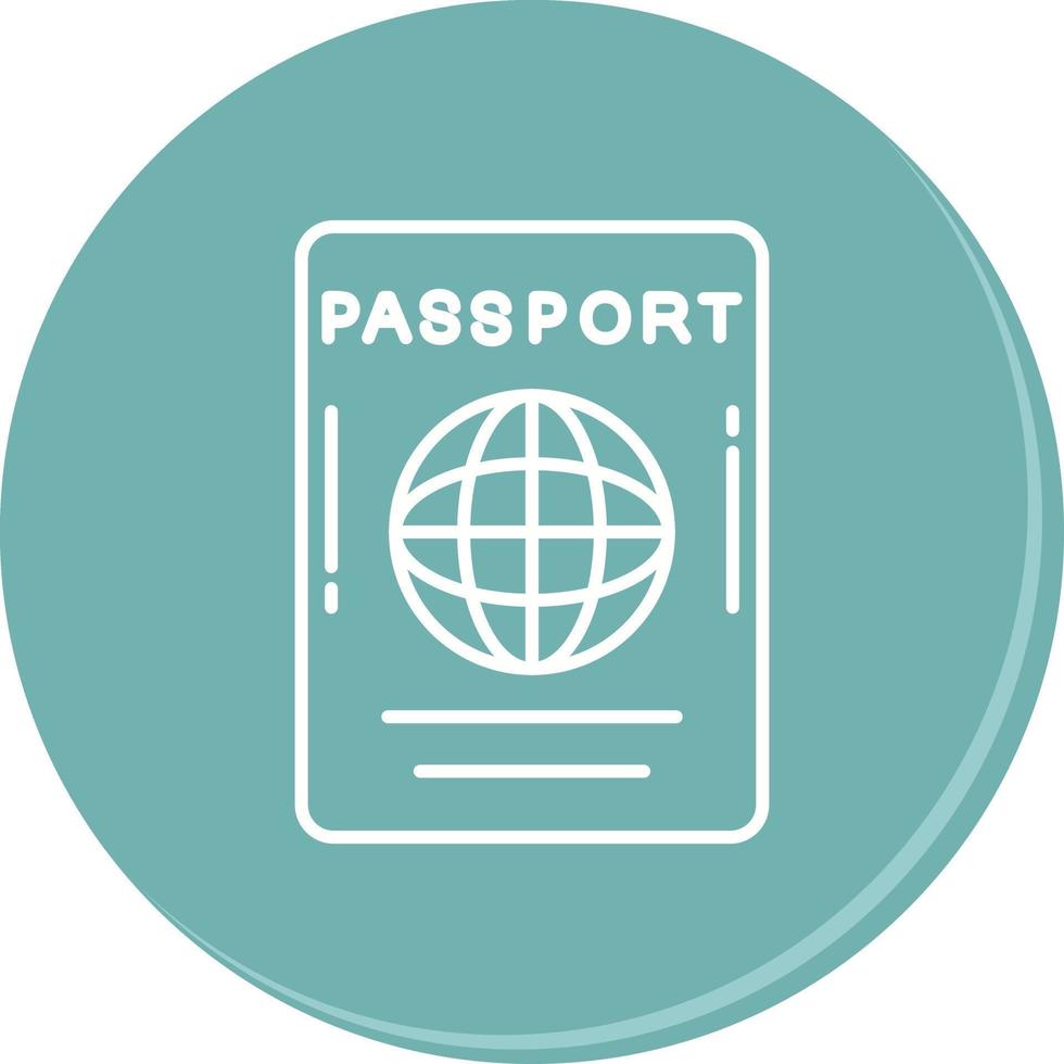 ícone de vetor de passaporte