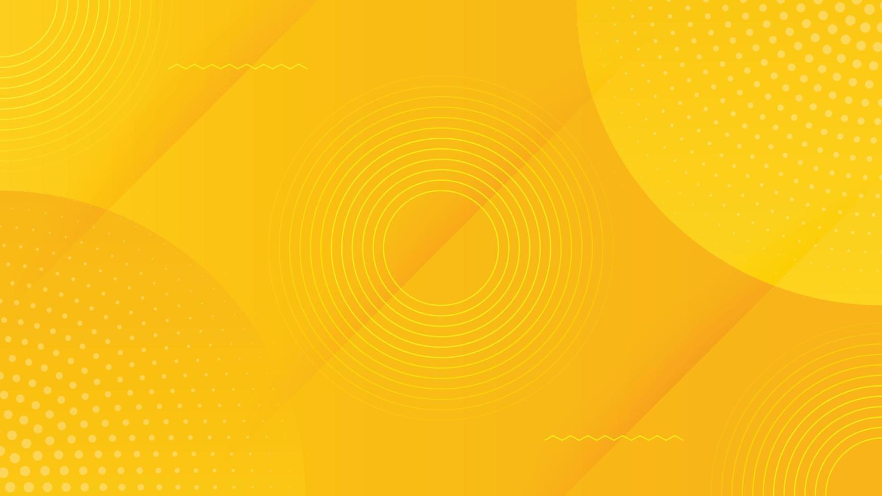 abstrato moderno amarelo com decoração de sombra de círculo vetor