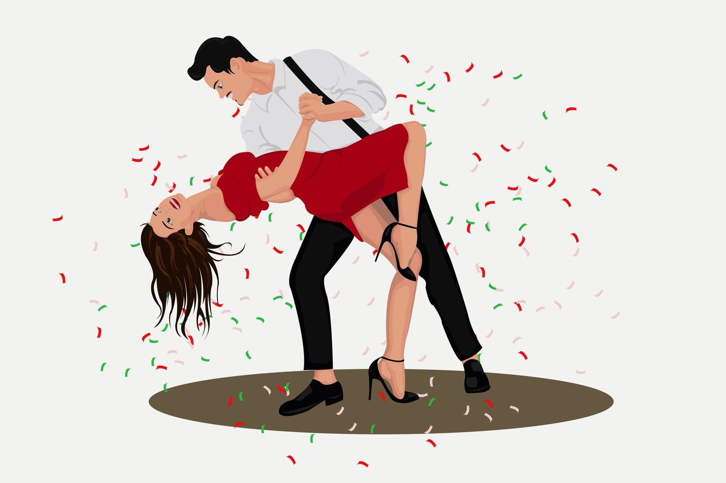 dança fofa ilustração vetor