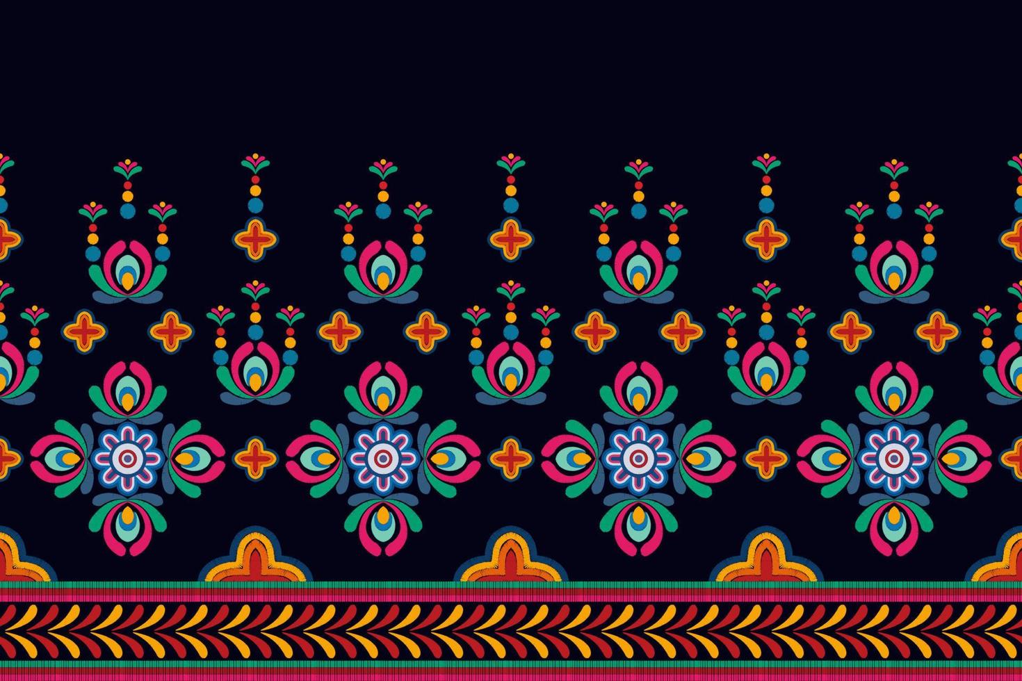 ikat design de decoração étnica padrão sem emenda. tecido asteca tapete boho mandalas têxtil decoração papel de parede. ornamentos de motivo nativo tribal ikkat bordado tradicional vetor húngaro polonês moravia