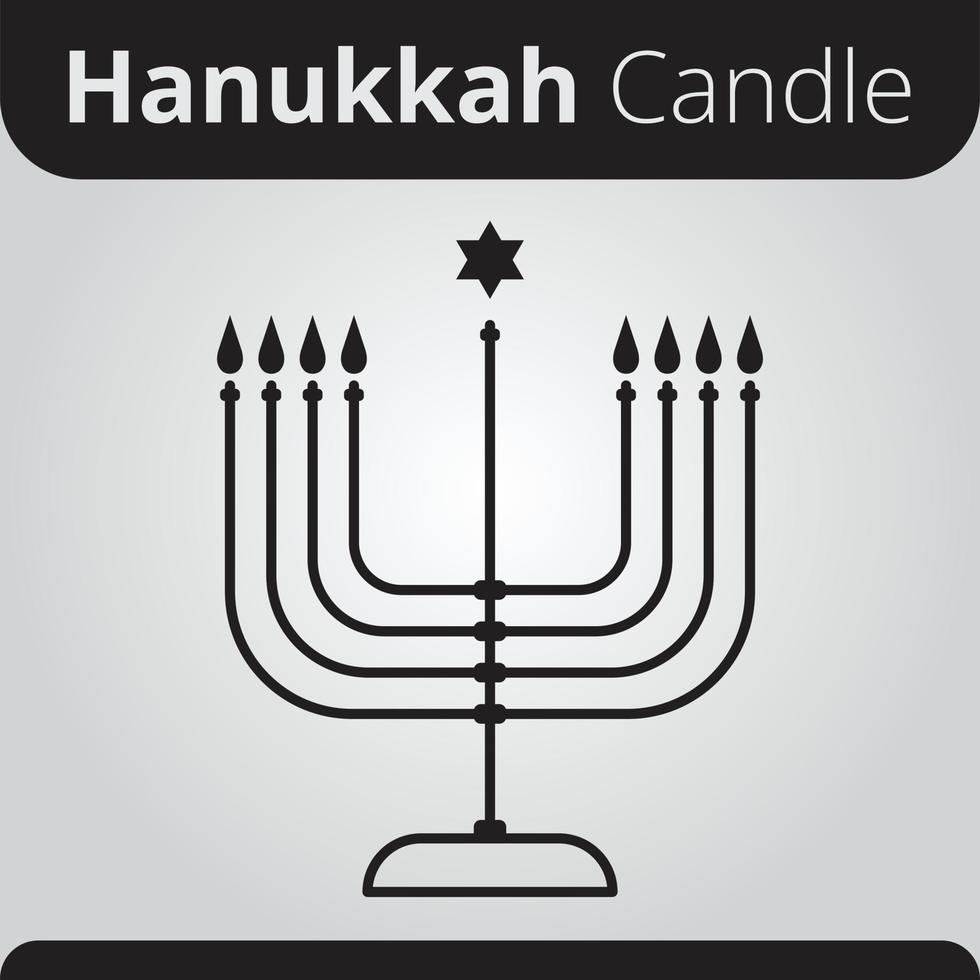 hanukkah vela livre vetor ícone Hanukkiah festival do luzes