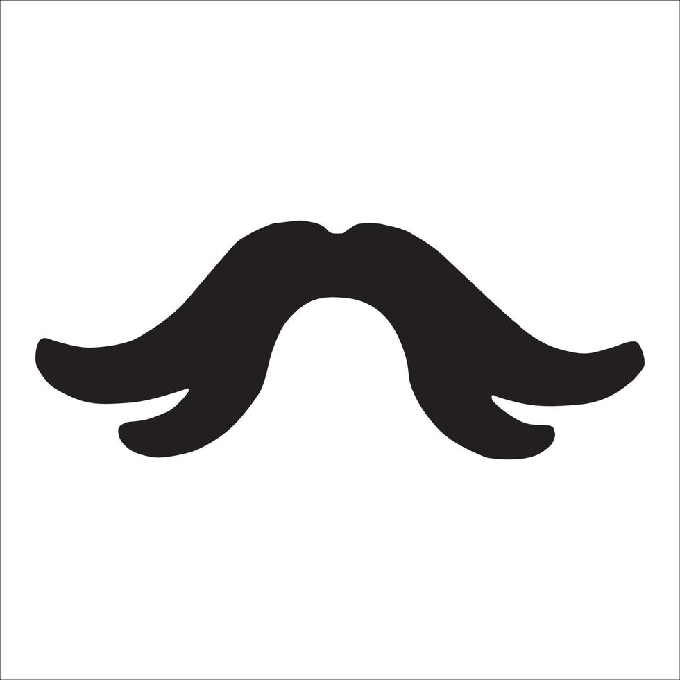 design de vetor de logotipo de ícone de bigode