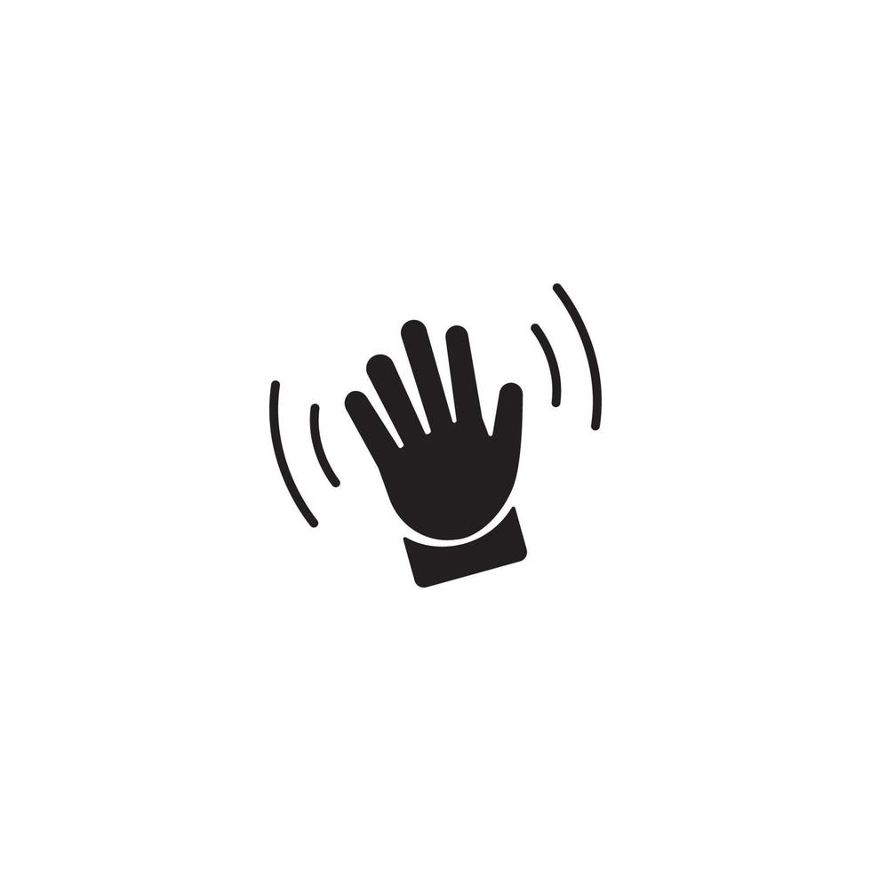 ícone de ponto de dedo em estilo simples. ilustração vetorial de gesto de mão vetor