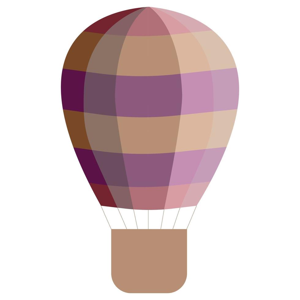 balão de viagem colorido brilhante. ilustração vetorial. vetor