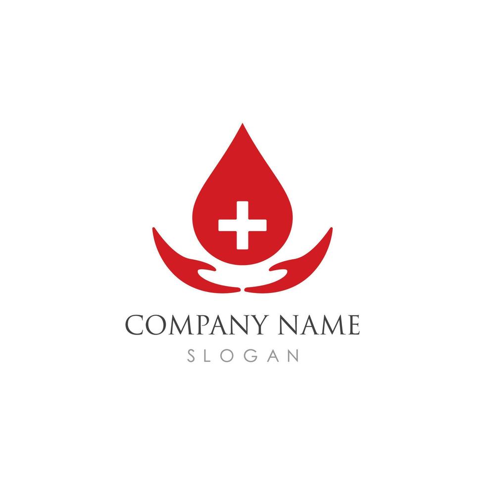 ilustração de ícone de vetor de logotipo de sangue