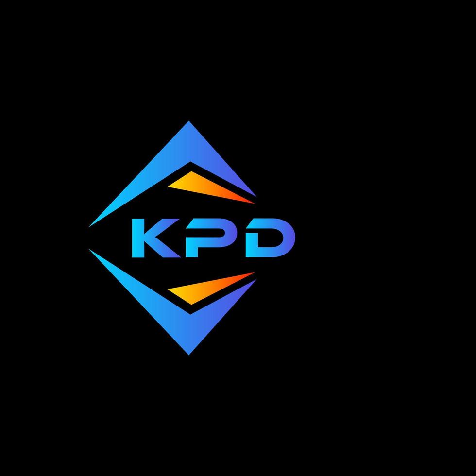 kpd abstrato tecnologia logotipo Projeto em Preto fundo. kpd criativo iniciais carta logotipo conceito. vetor