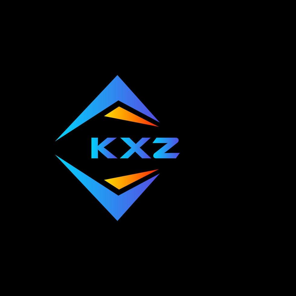 kxz abstrato tecnologia logotipo Projeto em Preto fundo. kxz criativo iniciais carta logotipo conceito. vetor