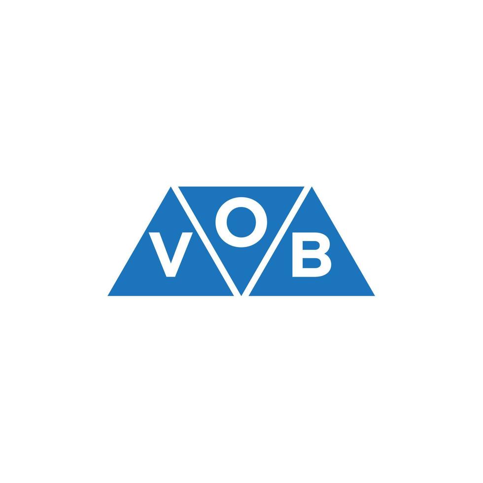 ovb abstrato inicial logotipo Projeto em branco fundo. ovb criativo iniciais carta logotipo conceito. vetor
