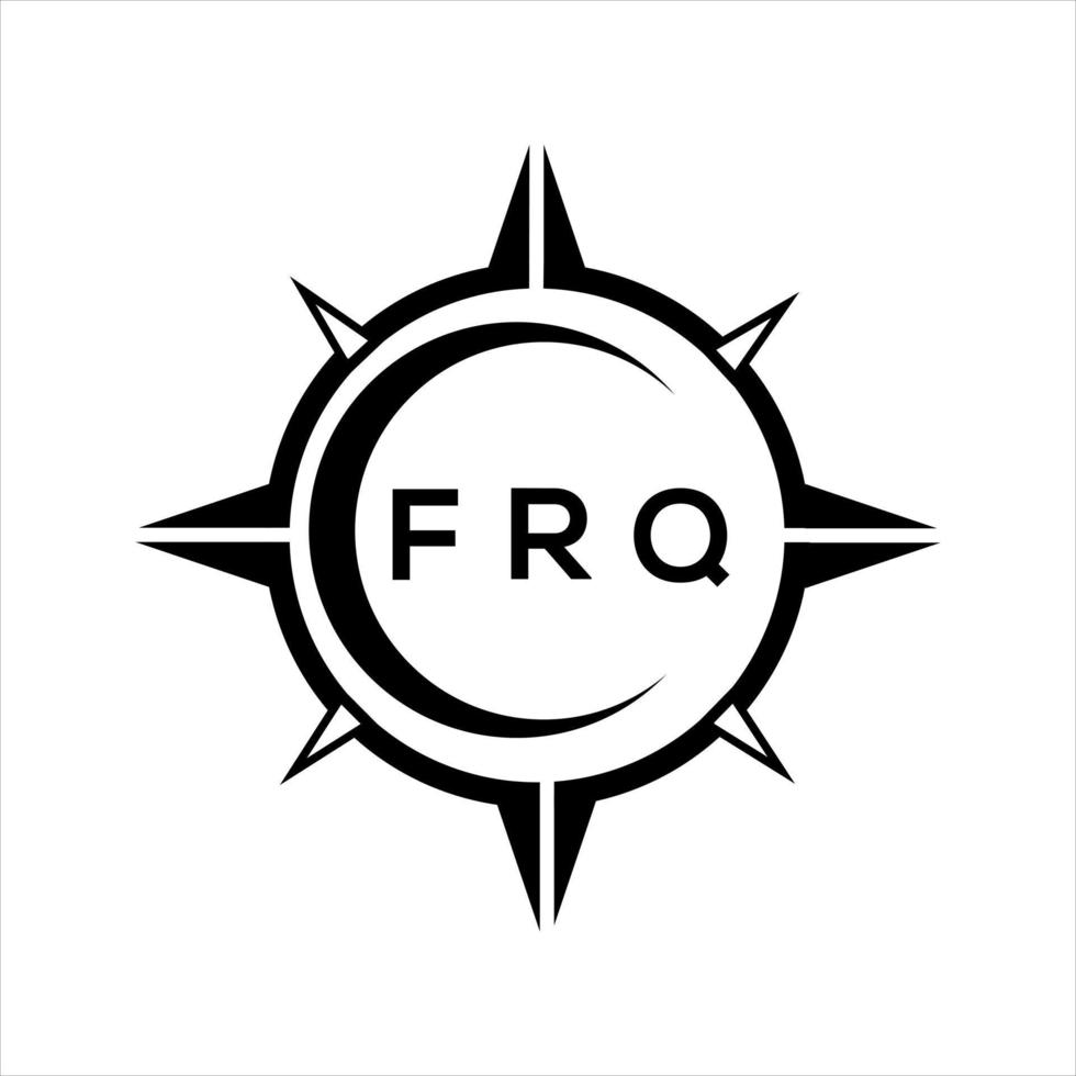 frq abstrato tecnologia círculo configuração logotipo Projeto em branco fundo. frq criativo iniciais carta logotipo. vetor