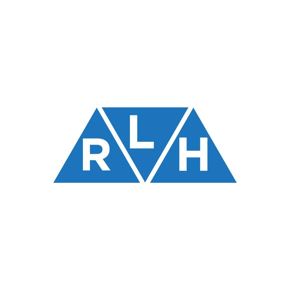 lrh abstrato inicial logotipo Projeto em branco fundo. lrh criativo iniciais carta logotipo conceito. vetor