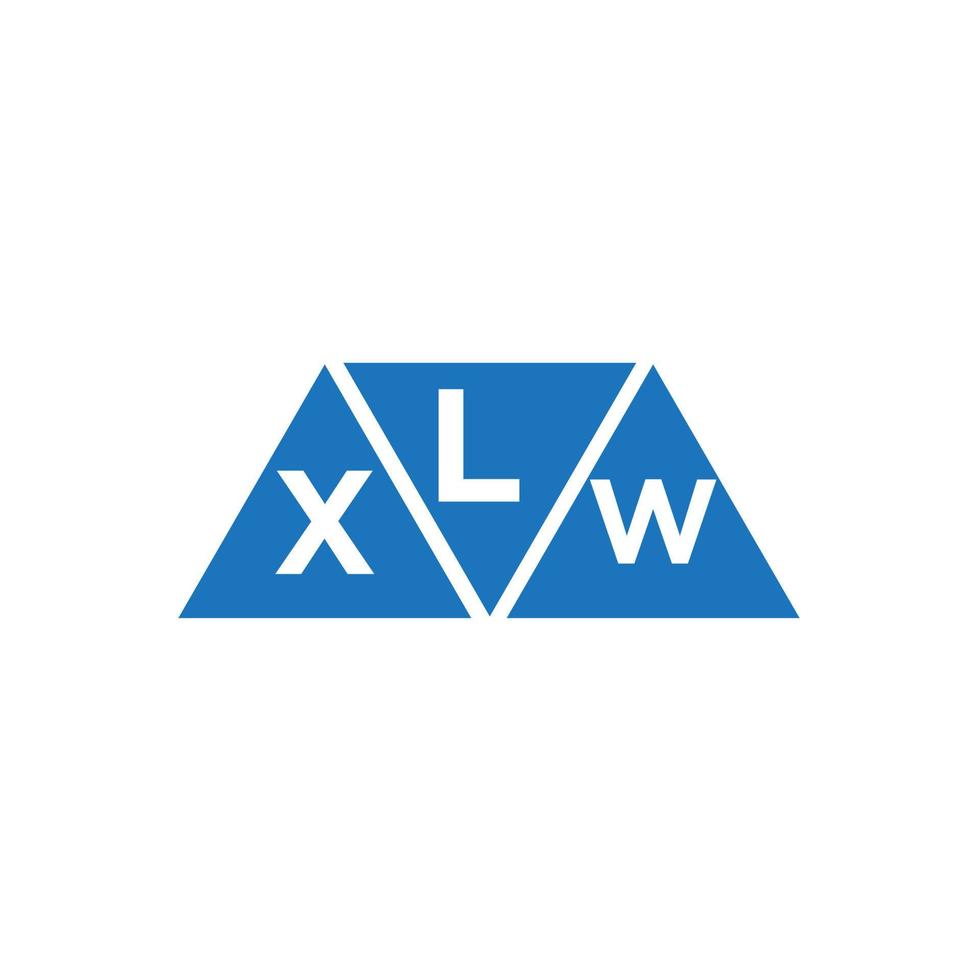 lxw abstrato inicial logotipo Projeto em branco fundo. lxw criativo iniciais carta logotipo conceito. vetor