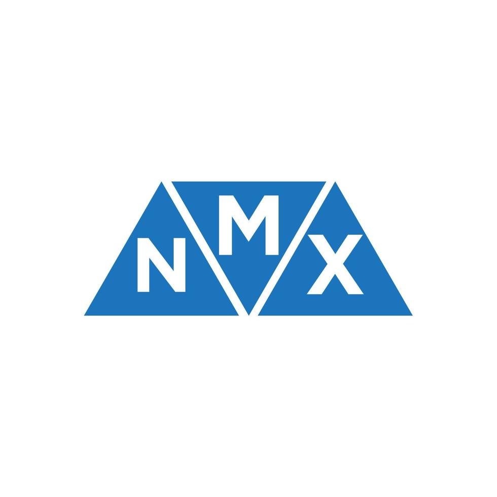 mnx abstrato inicial logotipo Projeto em branco fundo. mnx criativo iniciais carta logotipo conceito. vetor